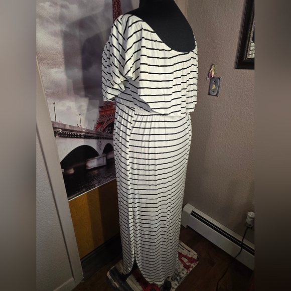 #0549 1X NEW SWEET LOVELY BY JEN Maxi Dress On or Off Shldr 26.5ptp 65Lng SOFT!# - Picture 15 of 16